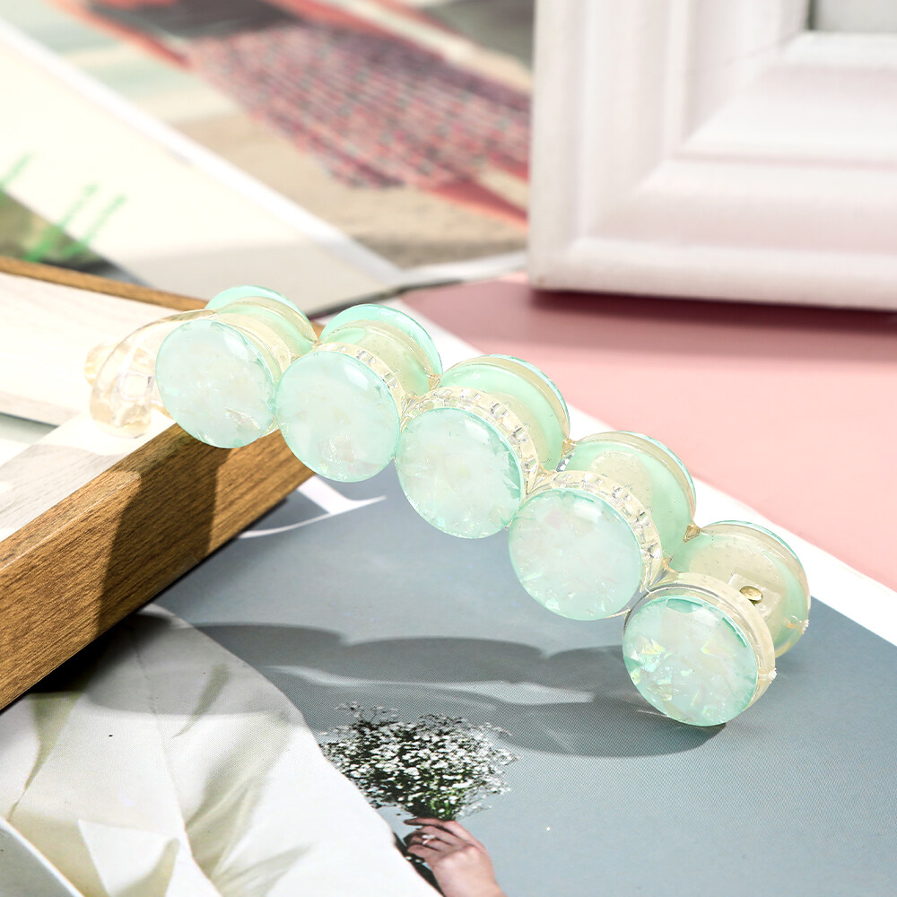 1Pc Korean Fashion Hair Claw Simple Geometric Hair Clip Ponytail Hairpin Banana Clip Hair Accessories