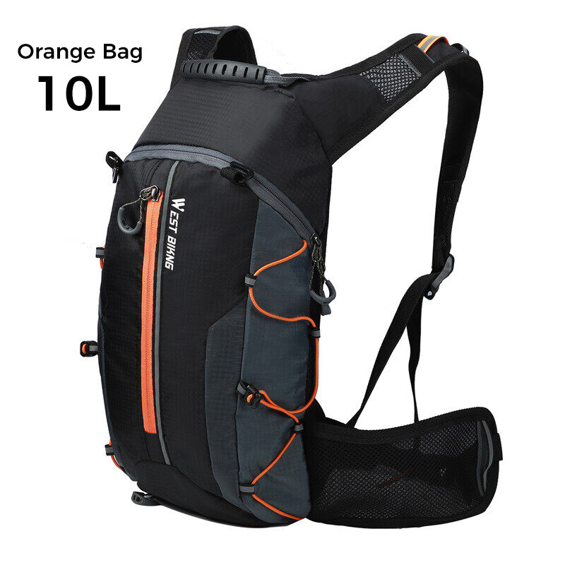 WEST BIKING Bike Backpack 16L Ultralight Bike Waterproof Bag With Survival Whistle Cycling Knapsack Mountain Bike Backpack Leisure Light Travel Bag Riding Equipment For Men