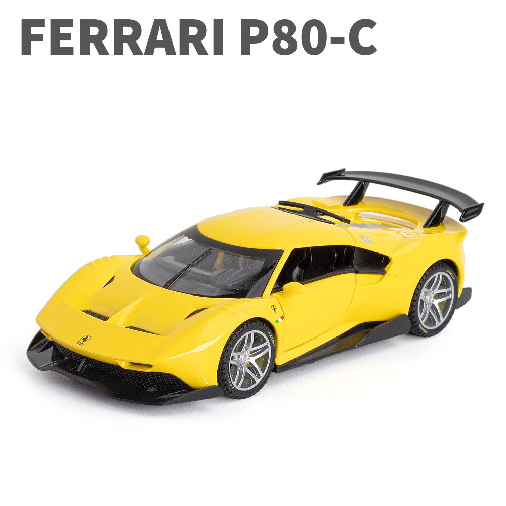 LEO 1:32 Ferrari P80C alloy model car for kids toys for boys toys for kids cars toys