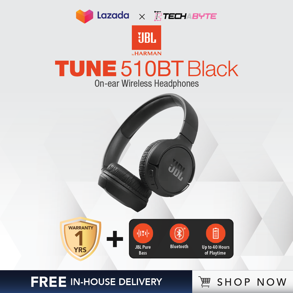 JBL Tune 510BT Wireless On-Ear Headphones