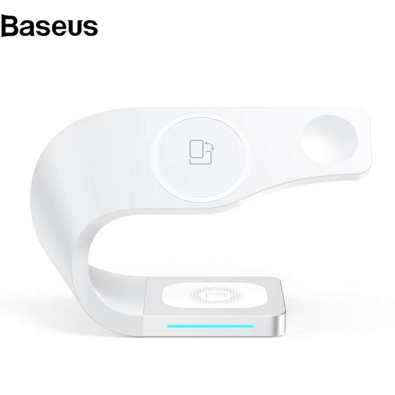 Baseus LDX-178 Wireless Smartwatch Phone Charger Charging Station Dock for Apple/Android Phones/Apple Watch/Airpods