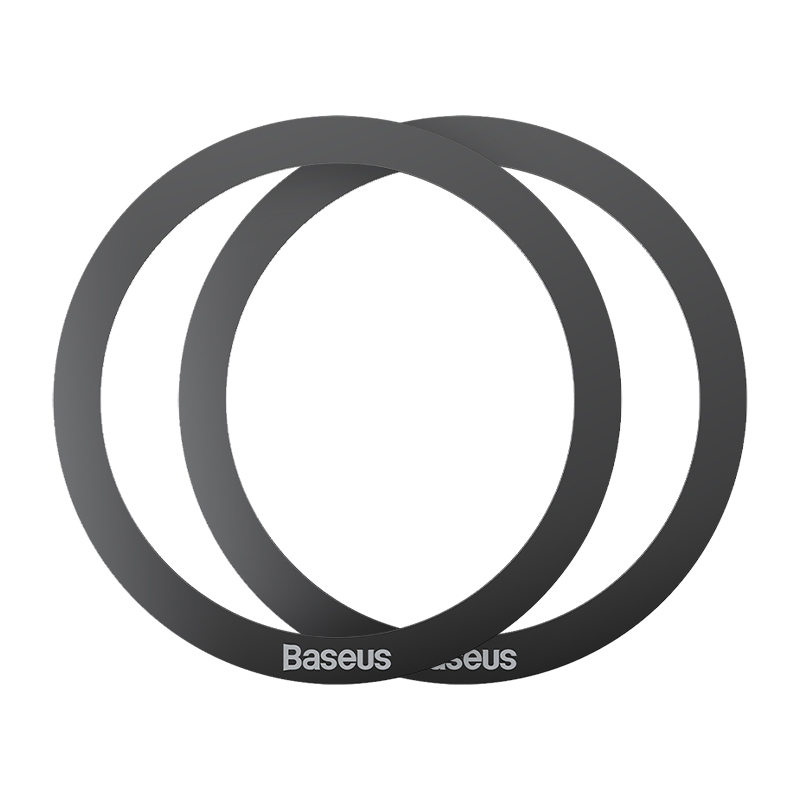 Baseus 2pcs Magnetic Sticker For Wireless Charger Metal Plate Ring For Magsafe Phone Holder Iron Sheet Magnet For Huawei Xiaomi