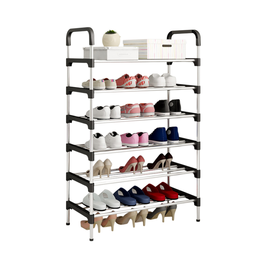 (JIJI.SG) TITAN Steel Shoe Rack - Steel / PP / 4 Tier / 5 Tier / 6 Tier / Easy Assemble / jt