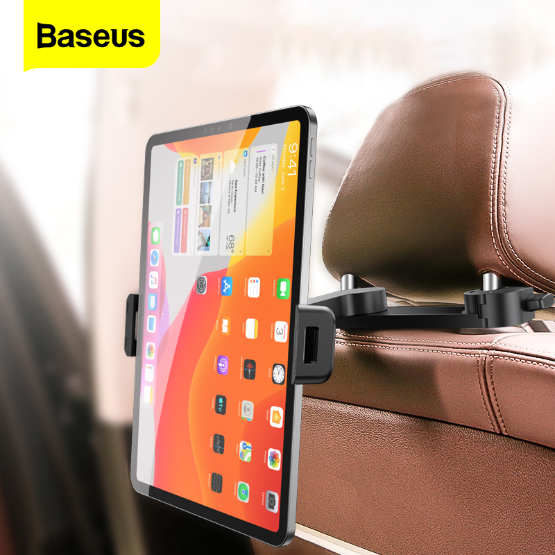 Baseus Car Phone Holder Back Seat Tablet Phone Stand for iphone iPad Pro Xiaomi Samsung HuaWei Car Mount Stand For 4.7-12.3 inches Phones Tablet Car Holder