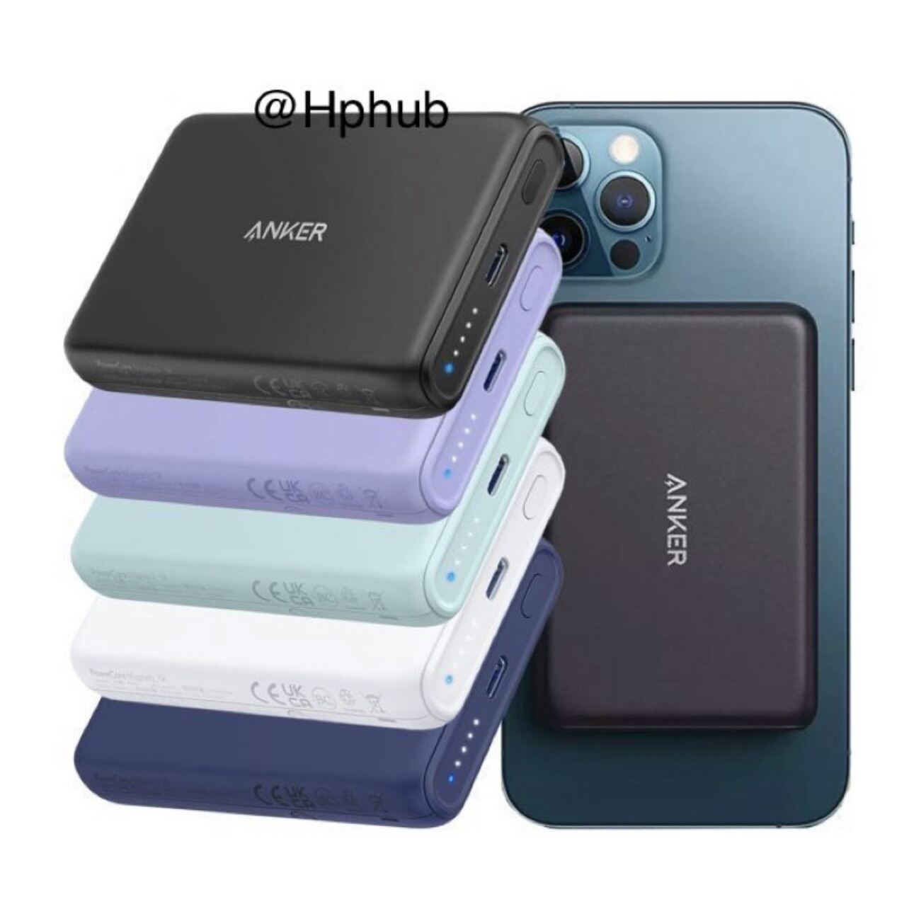 Anker PowerCore Magnetic 5K Wireless Magnetic Wireless Portable Charger 5000mAh with USB C Cable Design for iPhone 12/13