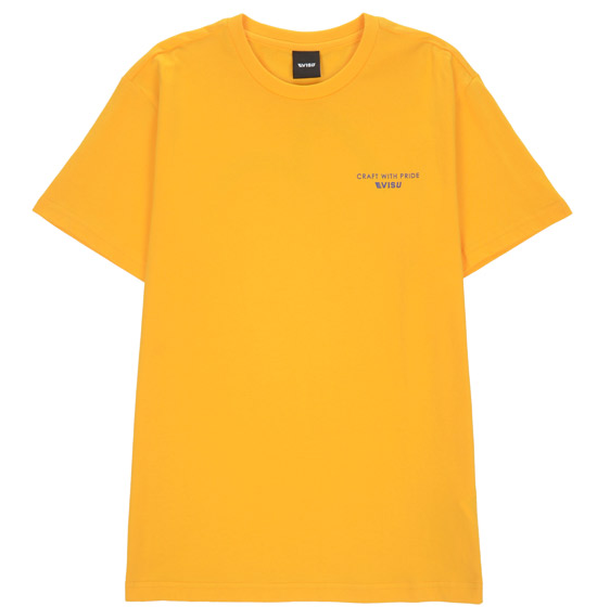 [EVISU KOREA] Loose fit Backboard Hills Logo Print Round Casual Men Women Tee Couple Tops  Cotton Street Style Korean Style