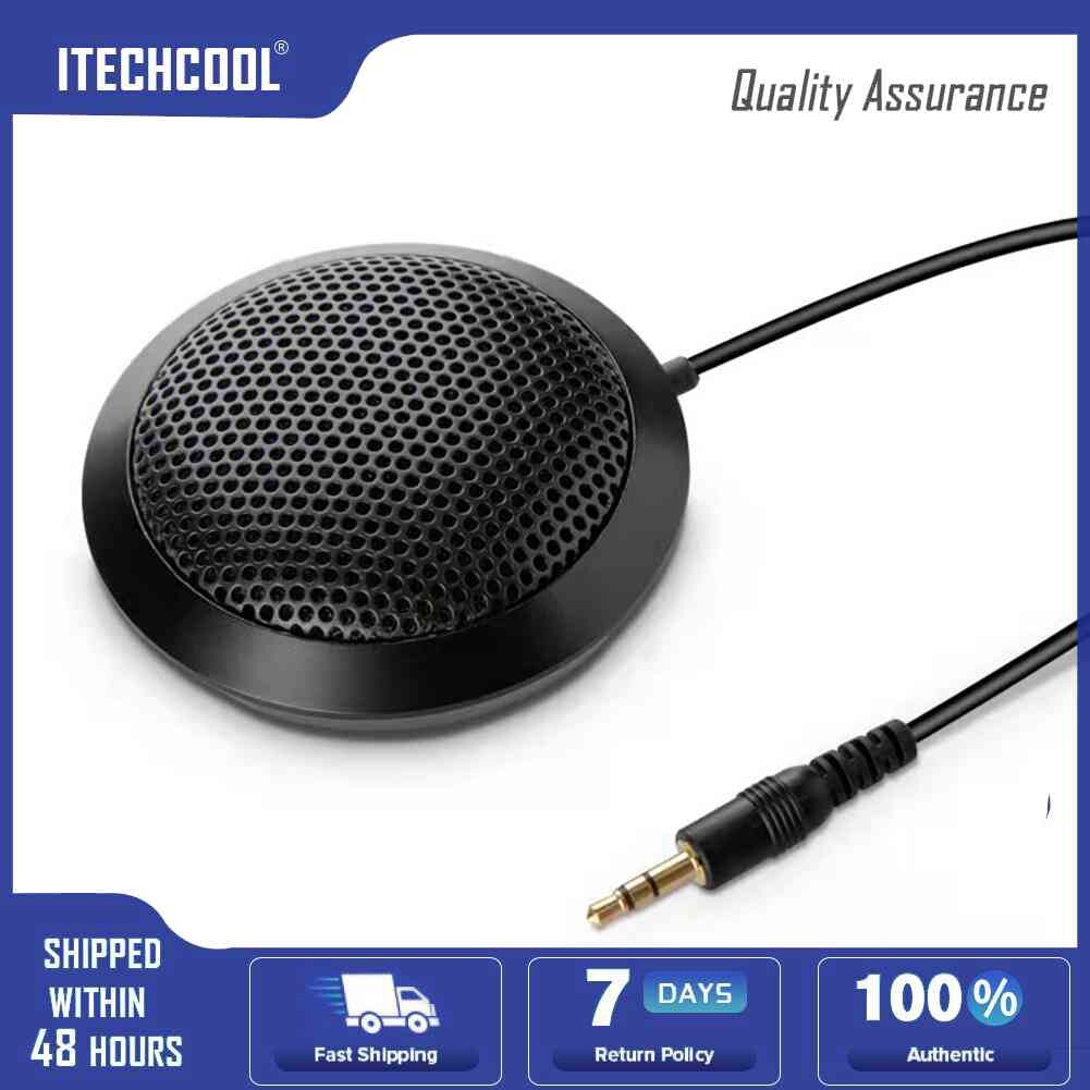 Desktop USB/3.5mm Conference Microphone Plug-and-Play for Laptop PC/Sound Card