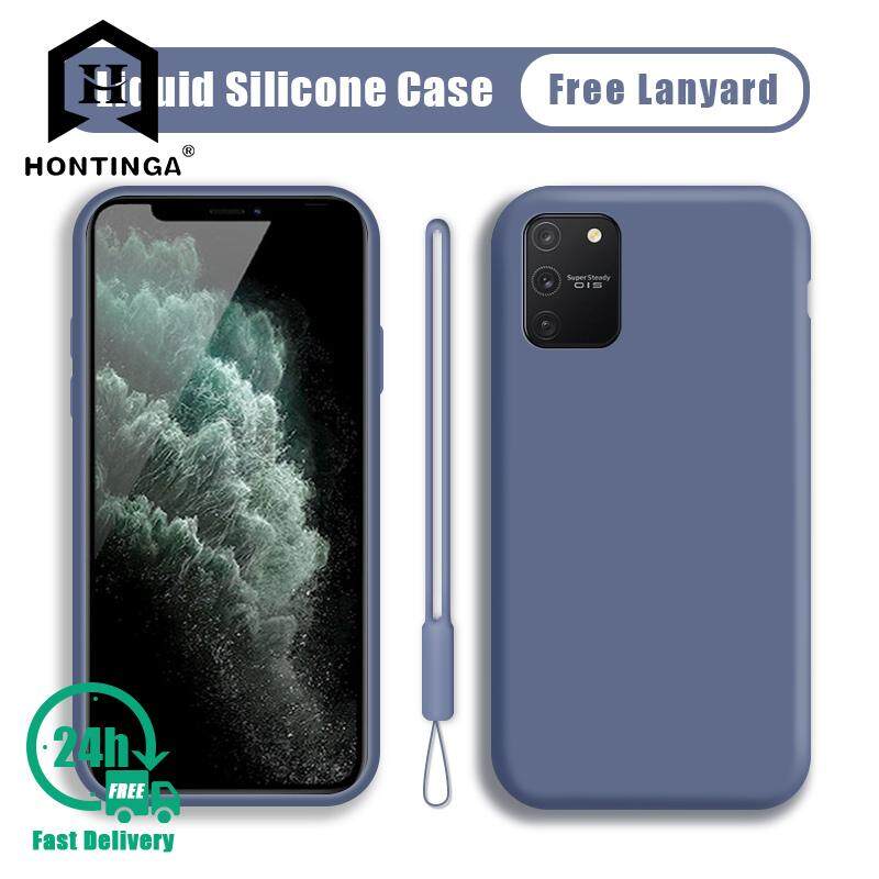 Hontinga For Samsung Galaxy S10 Lite Case Shockproof Liquid Silicone Casing Full Cover Case For Samsung S10 Lite
