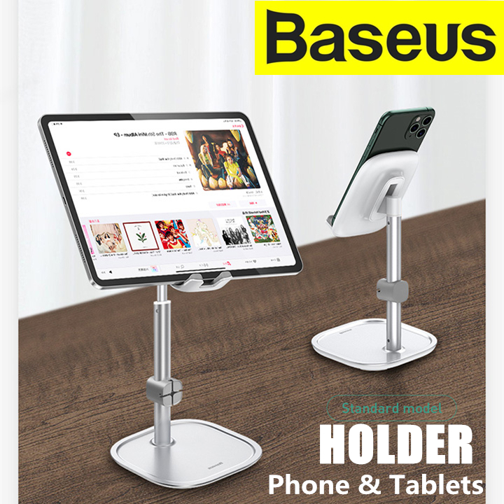 Baseus Telescopic Youth Adjustable Height Universal Desktop Mobile Tablet Holder 4 Inch To 12.9 Inch Strong Durable Base Stand Holder