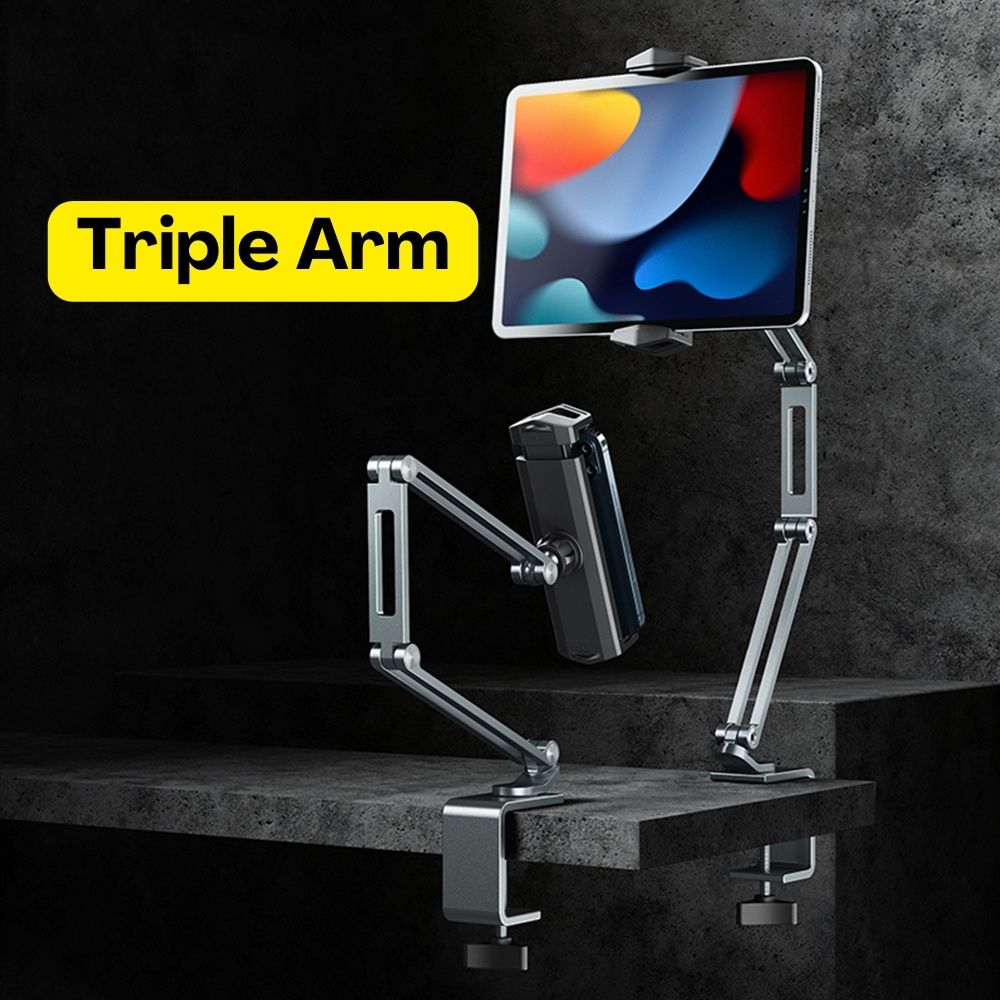 [2022] 360° Gooseneck Tablet & Phone Holder Stand (High Quality - Aluminium Alloy)
