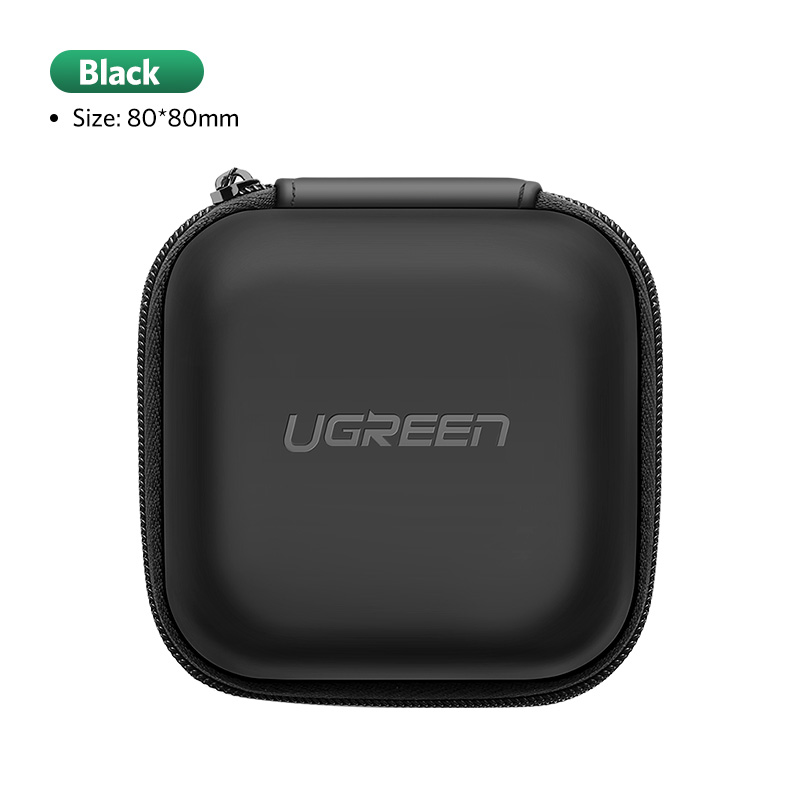 UGREEN Zipper Earphones Earbuds Carrying Bag Case Memory Card USB Cable Waterproof Organizer