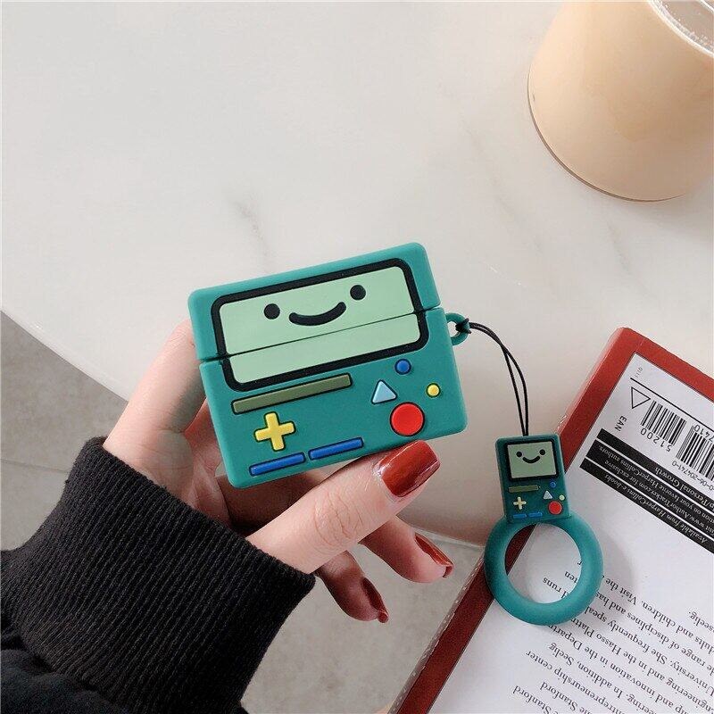 Cute Cartoon Adventure Time Game Console Headphone Cases for Airpods 1/2/3 Pro 2 Soft Silicone Earphone Protection Cover