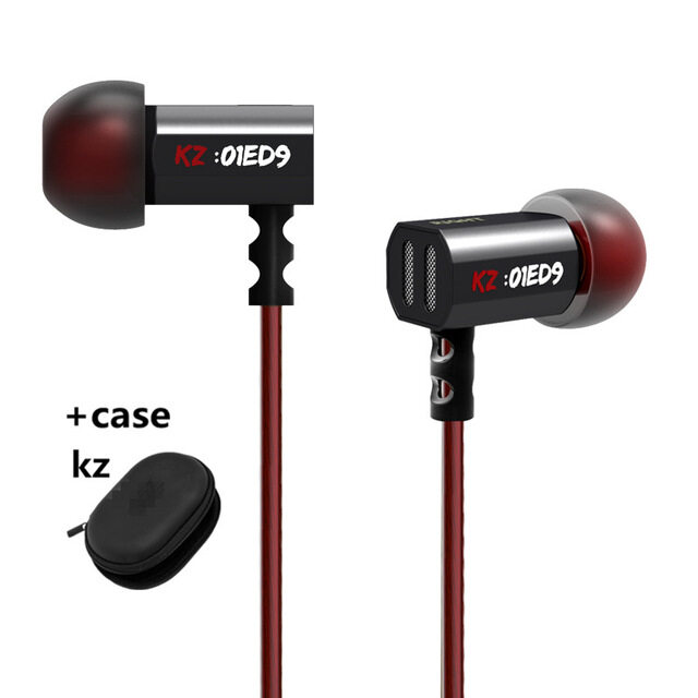 KZ ED9 ear heavy bass music mobile phone headset fever HIFI zinc alloy metal earphones EDR1/ED2/ZS3