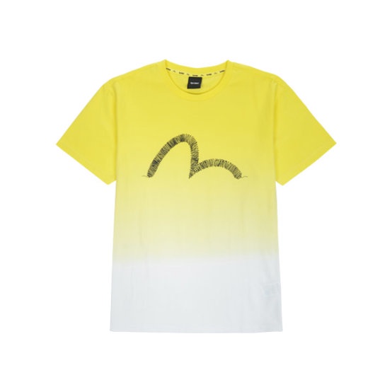 [EVISU KOREA]100％ Authentic Loose Fit Big Hills Gradient Short Sleeve T-shirt Korean Fashion