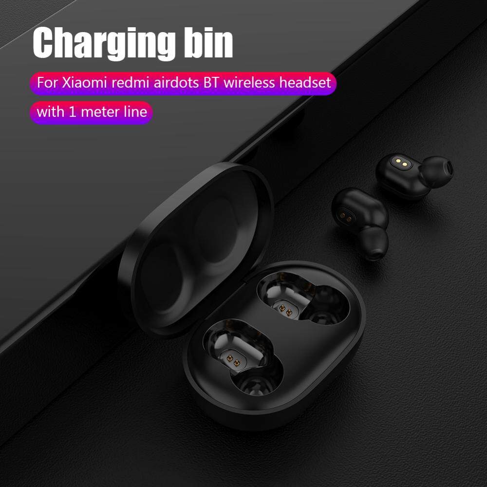 Mini Portable 300mAh Charging Case with USB Cable for Xiaomi Redmi AirDots TWS Earbuds Earphones Accessories